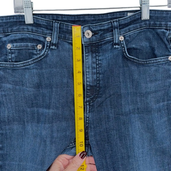 Rag & Bone Cate Mid-Rise Ankle Skinny Jeans Dark Wash Size 30 Denim‎ Stretch - Picture 7 of 8
